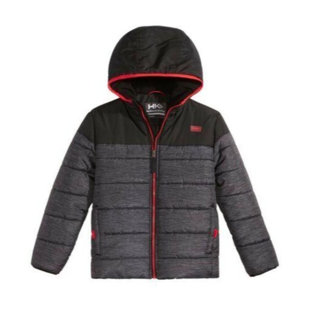 Hawke &amp; Co Boys Bubble Puffer Outfitter Hooded Jacket Size 8